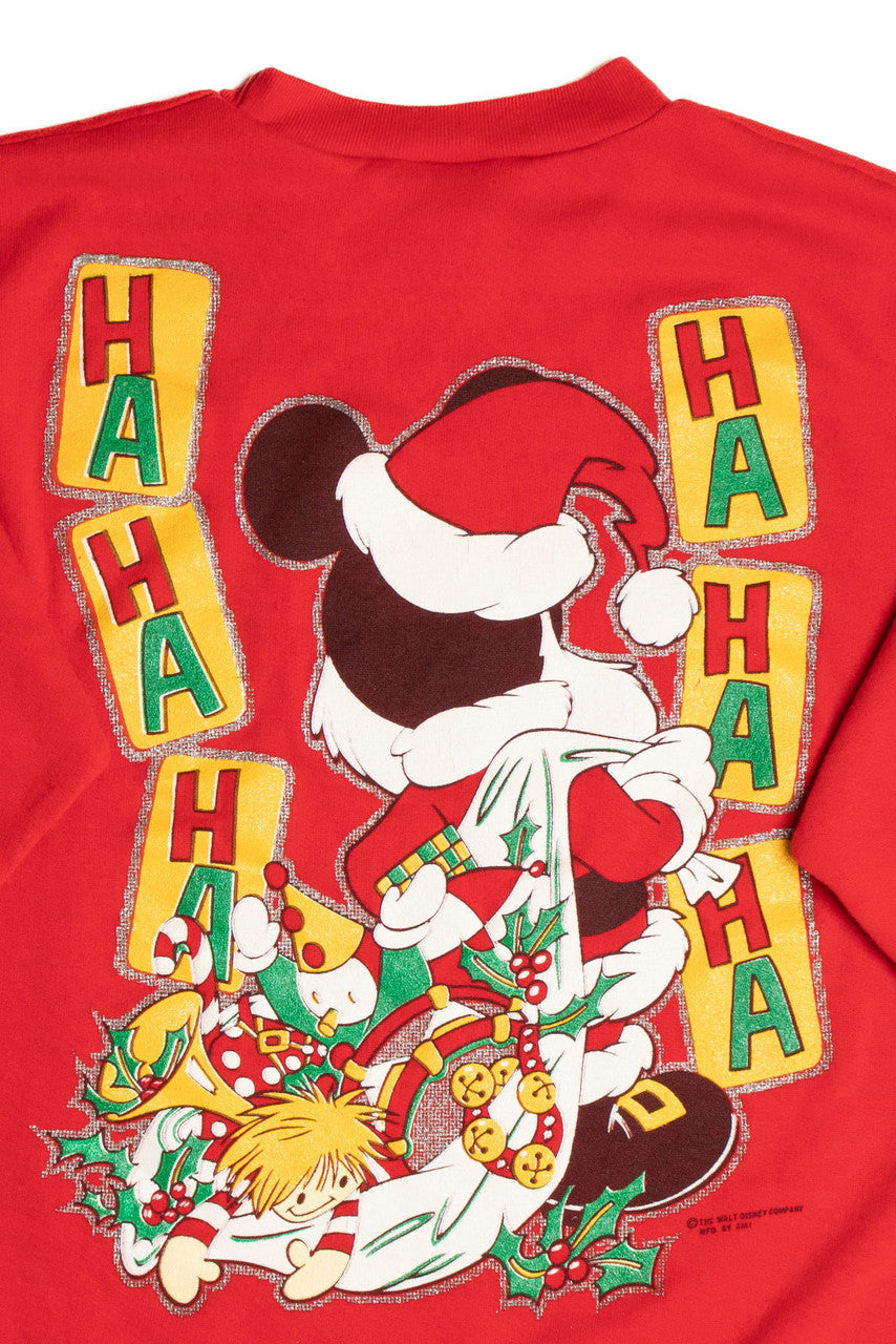 Soft Mickey Mouse Christmas Sweatshirt