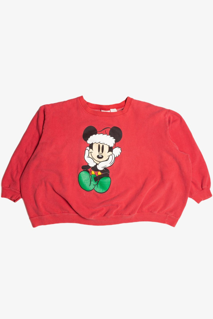 Oversized Ugly Mickey Mouse Christmas Sweater