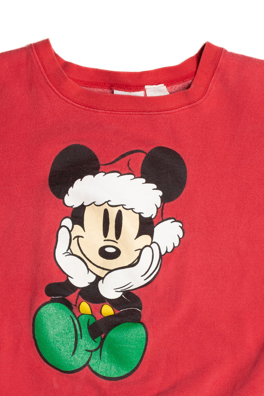 Oversized Ugly Mickey Mouse Christmas Sweater