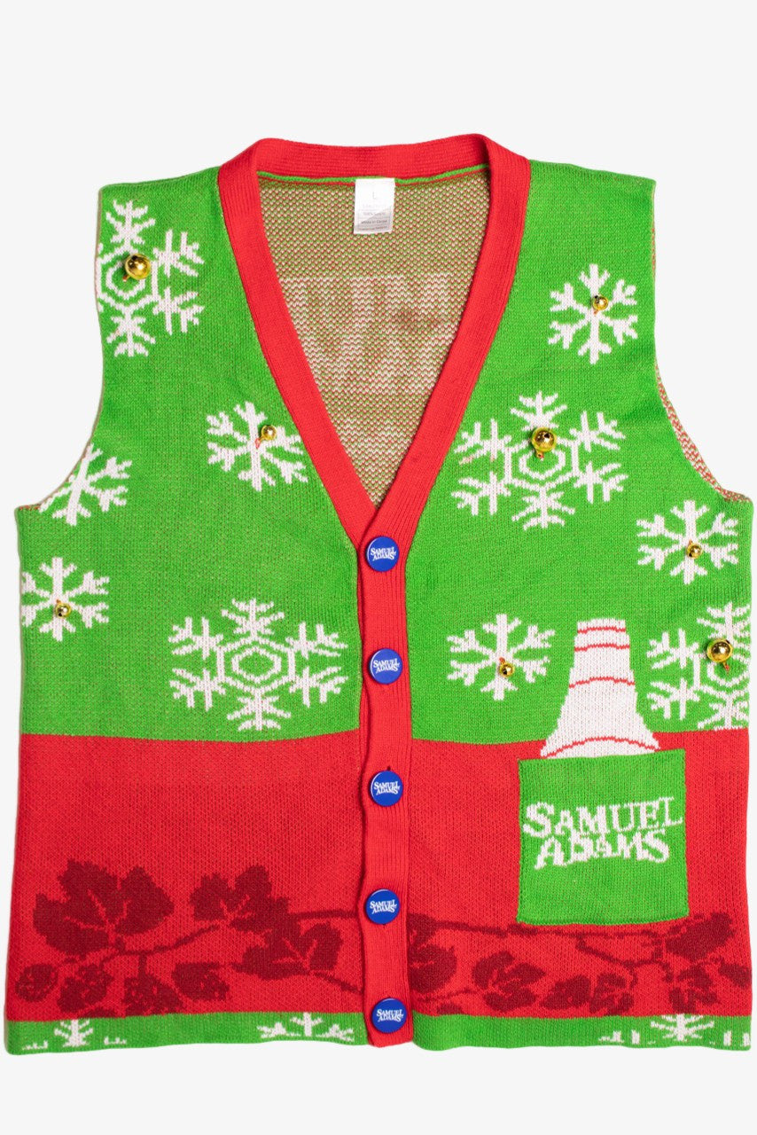 Samual Adams Ugly Christmas Sweater Vest