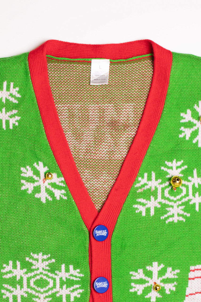 Samual Adams Ugly Christmas Sweater Vest