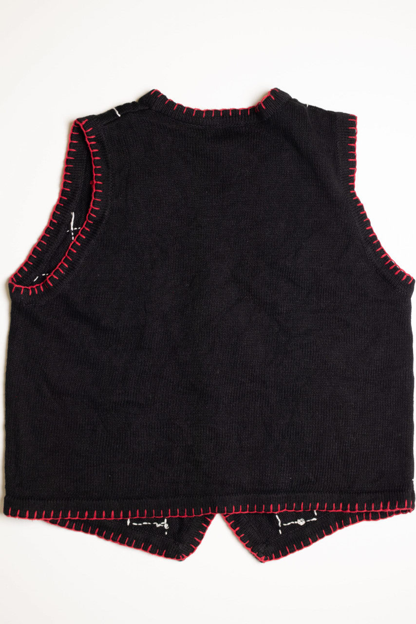 Black Ugly Christmas Vest