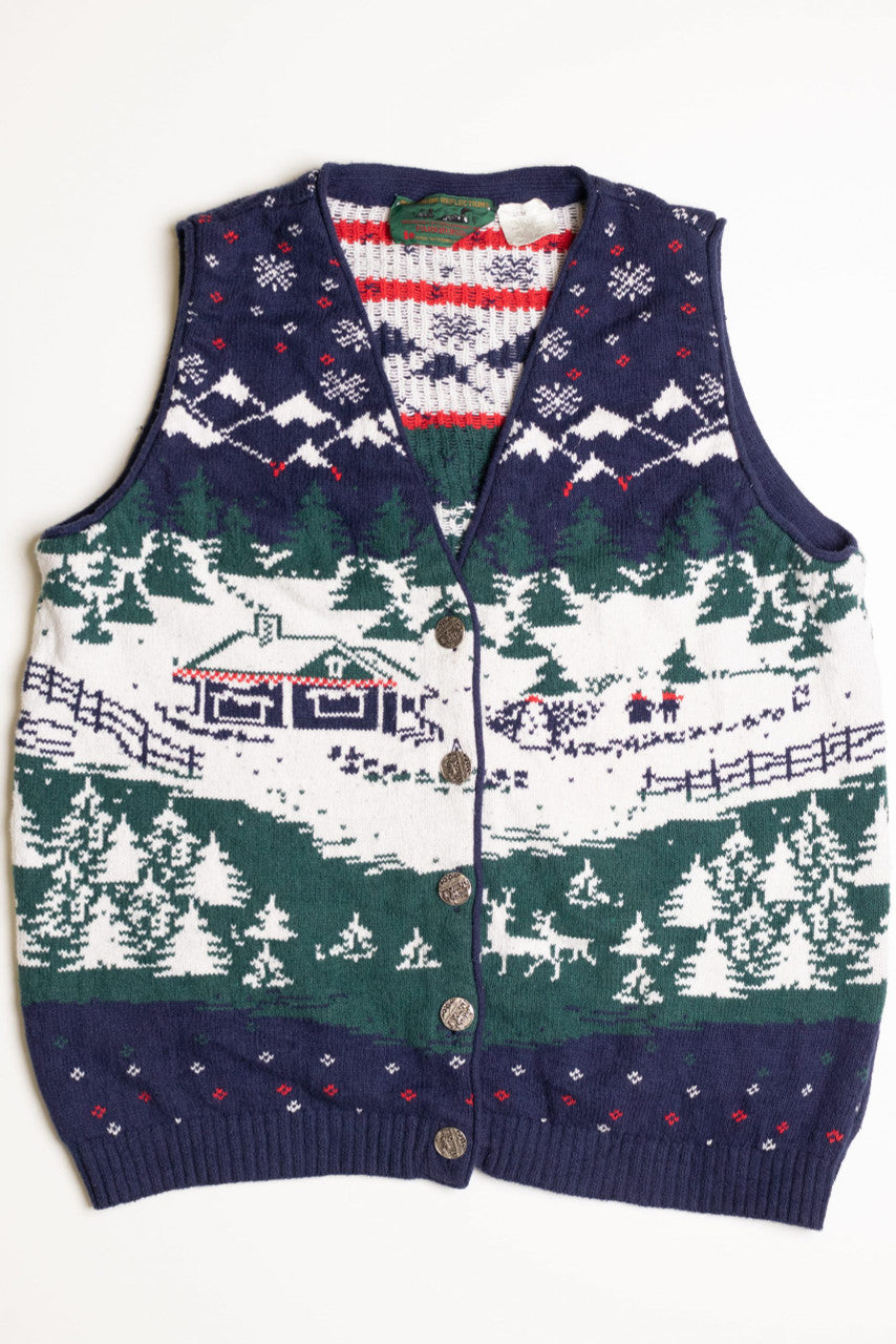 Blue Ugly Christmas Vest 56752