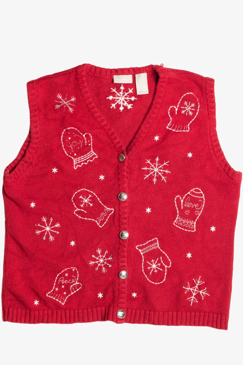Red Ugly Christmas Sweater Vest 56787