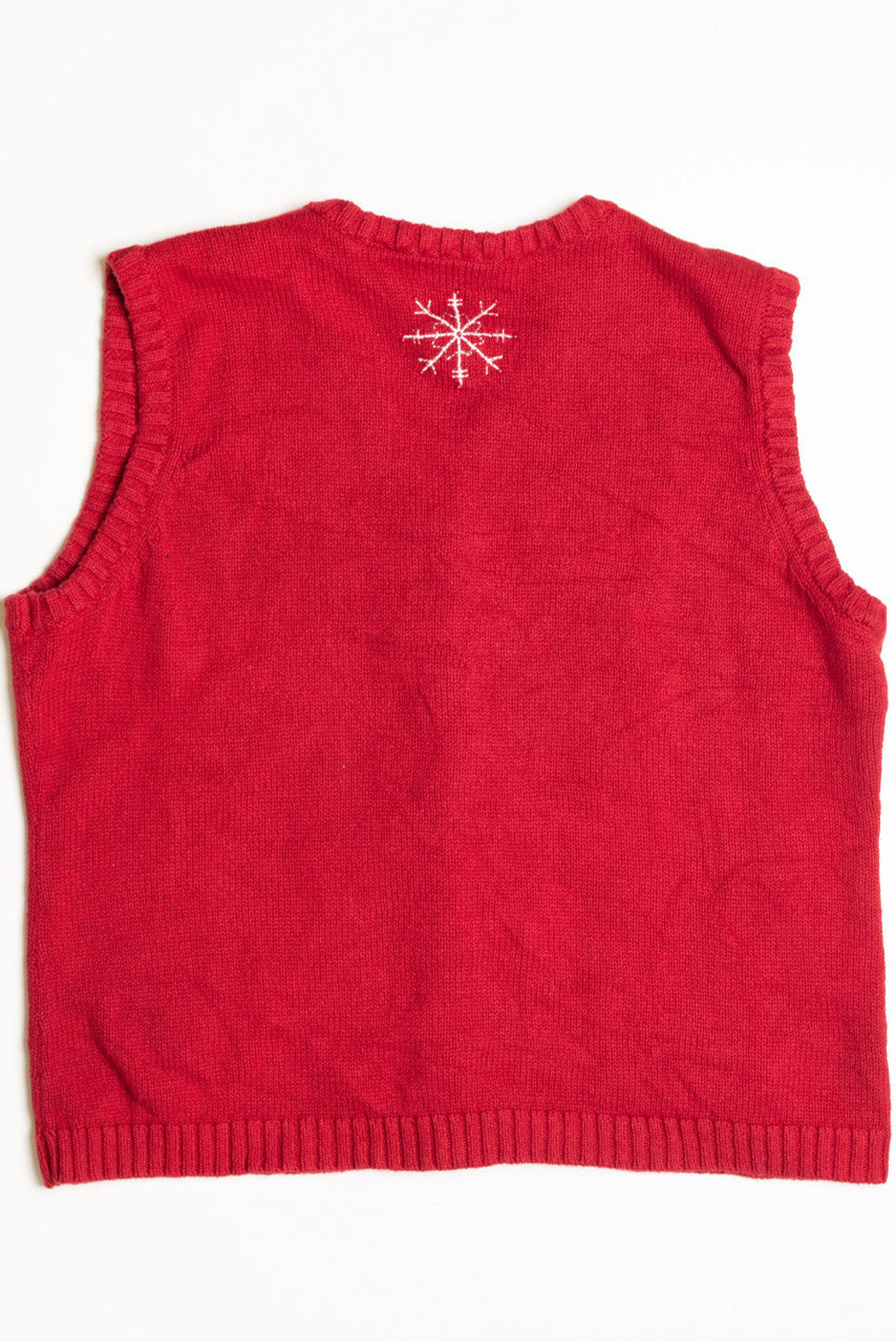 Red Ugly Christmas Sweater Vest 56787