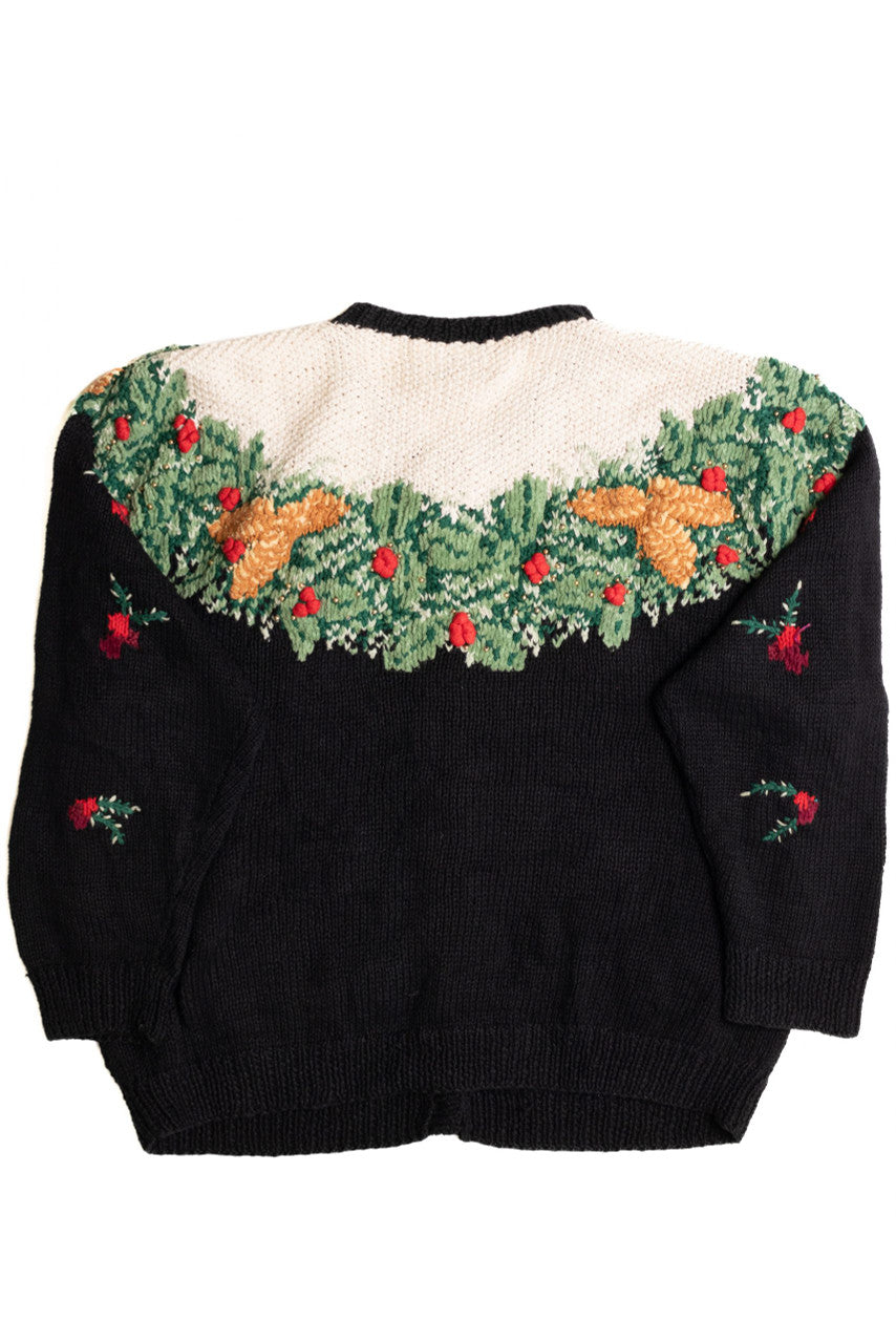 Black Ugly Christmas Cardigan 56880