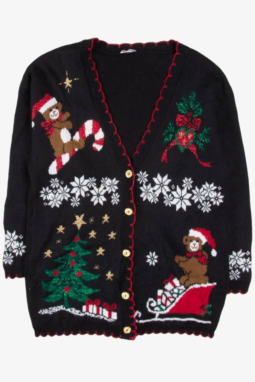 Black Ugly Christmas Cardigan 57003