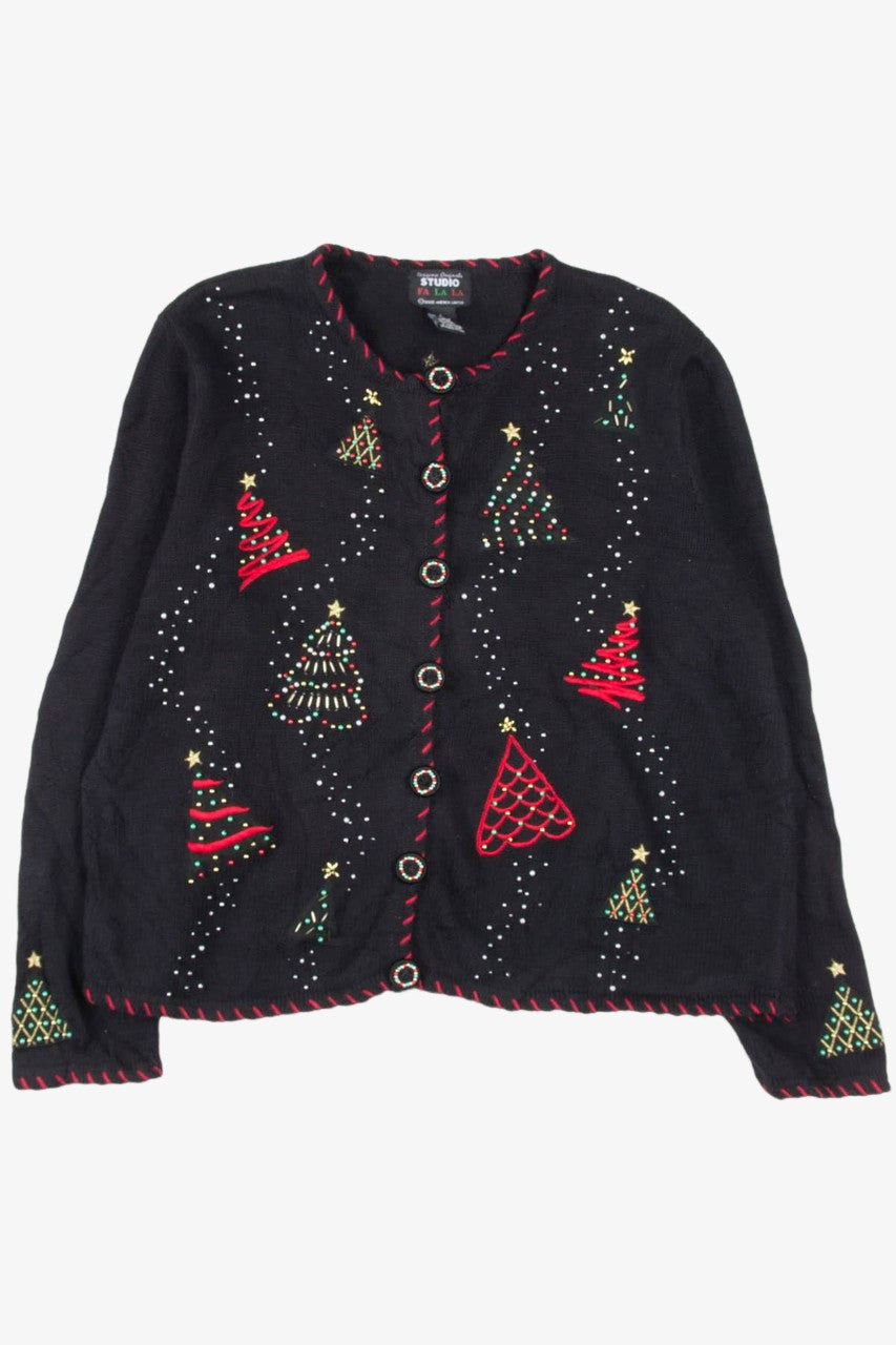 Black Ugly Christmas Cardigan 57007