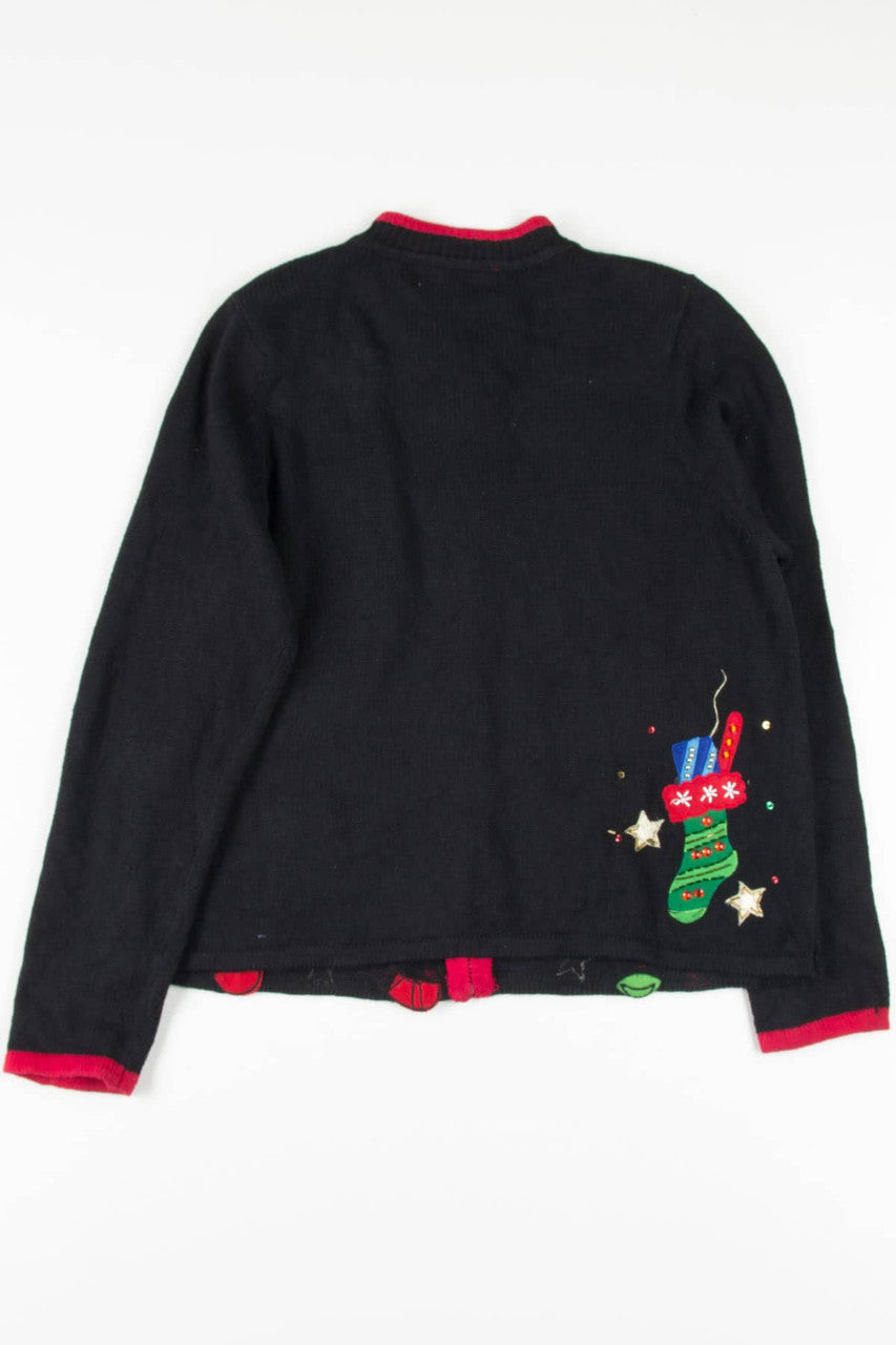 Black Stockings Ugly Christmas Cardigan 57082