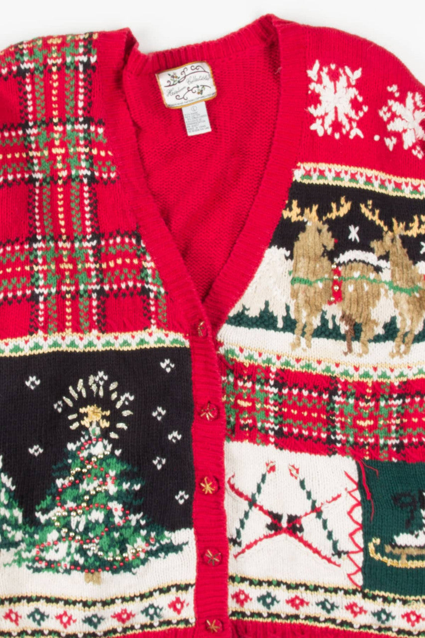 Red Ugly Christmas Cardigan 57100
