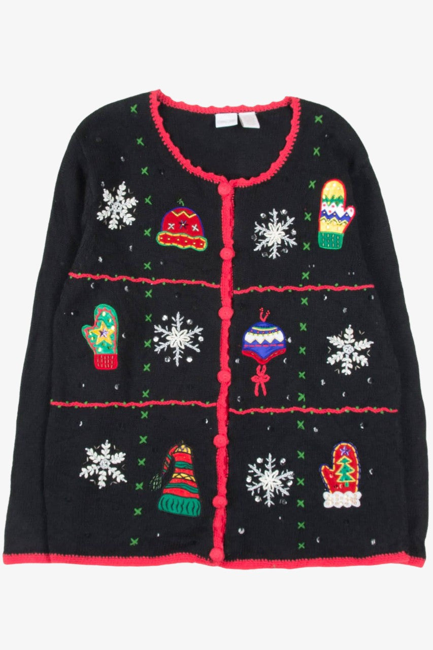 Black Ugly Christmas Cardigan 57123