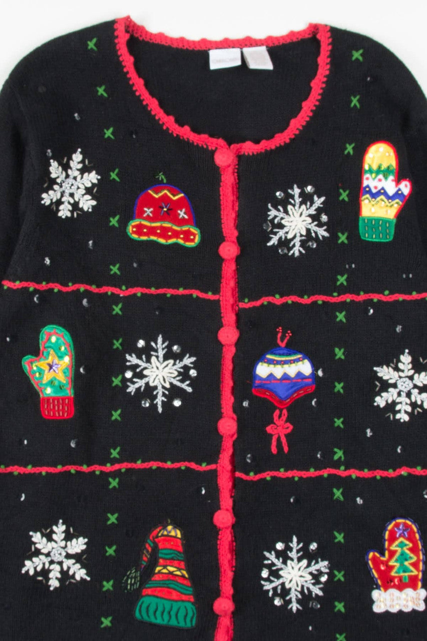Black Ugly Christmas Cardigan 57123