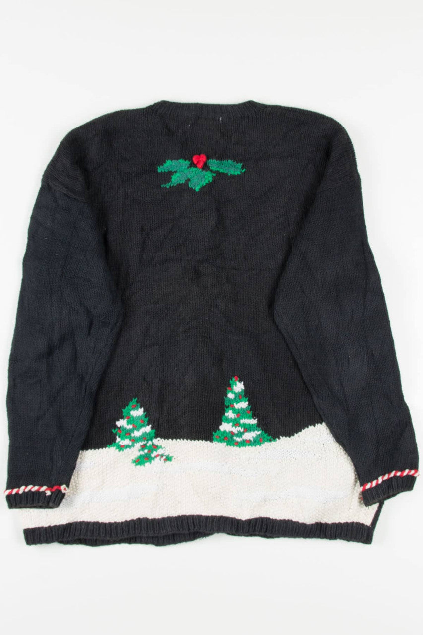 Black Santa Ugly Christmas Cardigan 57125