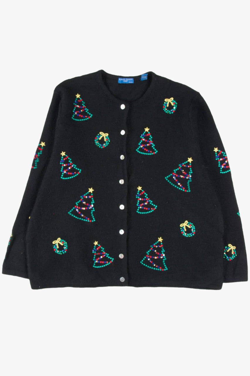 Black Ugly Christmas Cardigan 57135