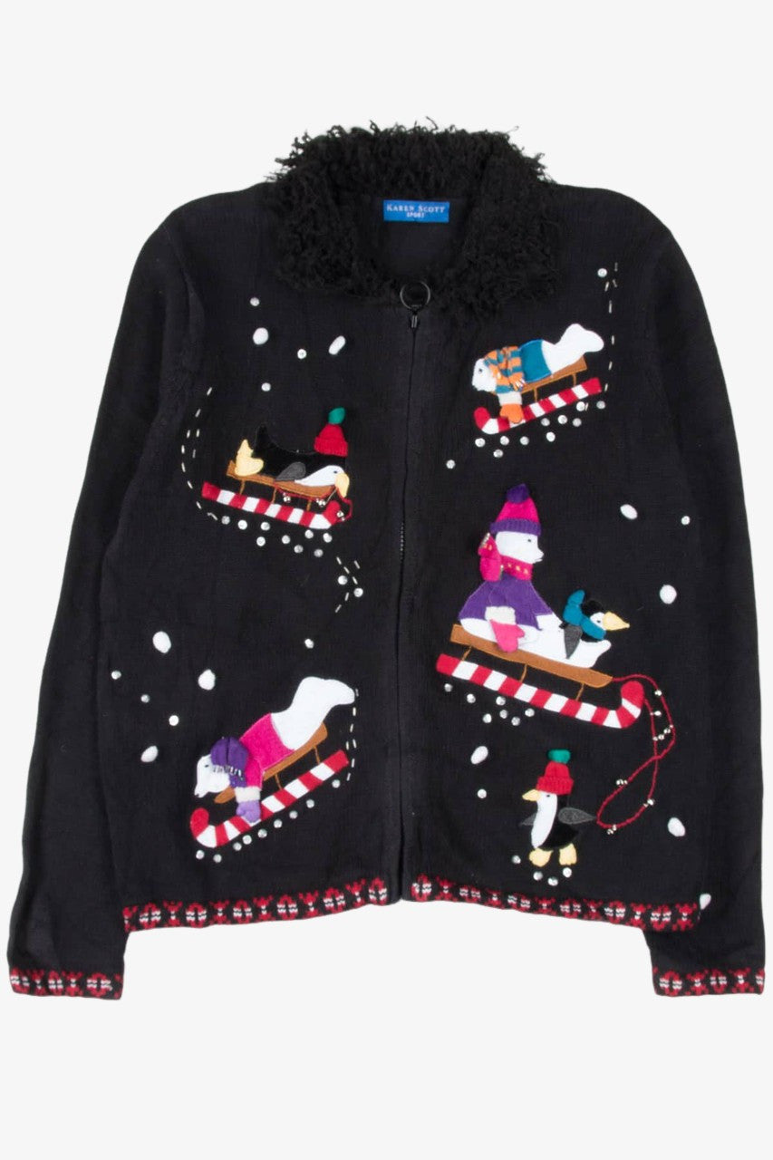 Black Ugly Christmas Cardigan 57136