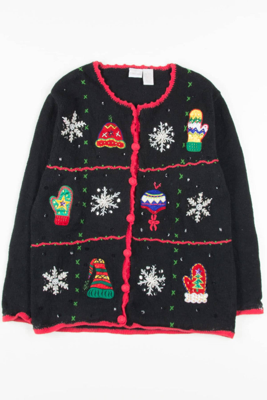 Black Ugly Christmas Cardigan 57297