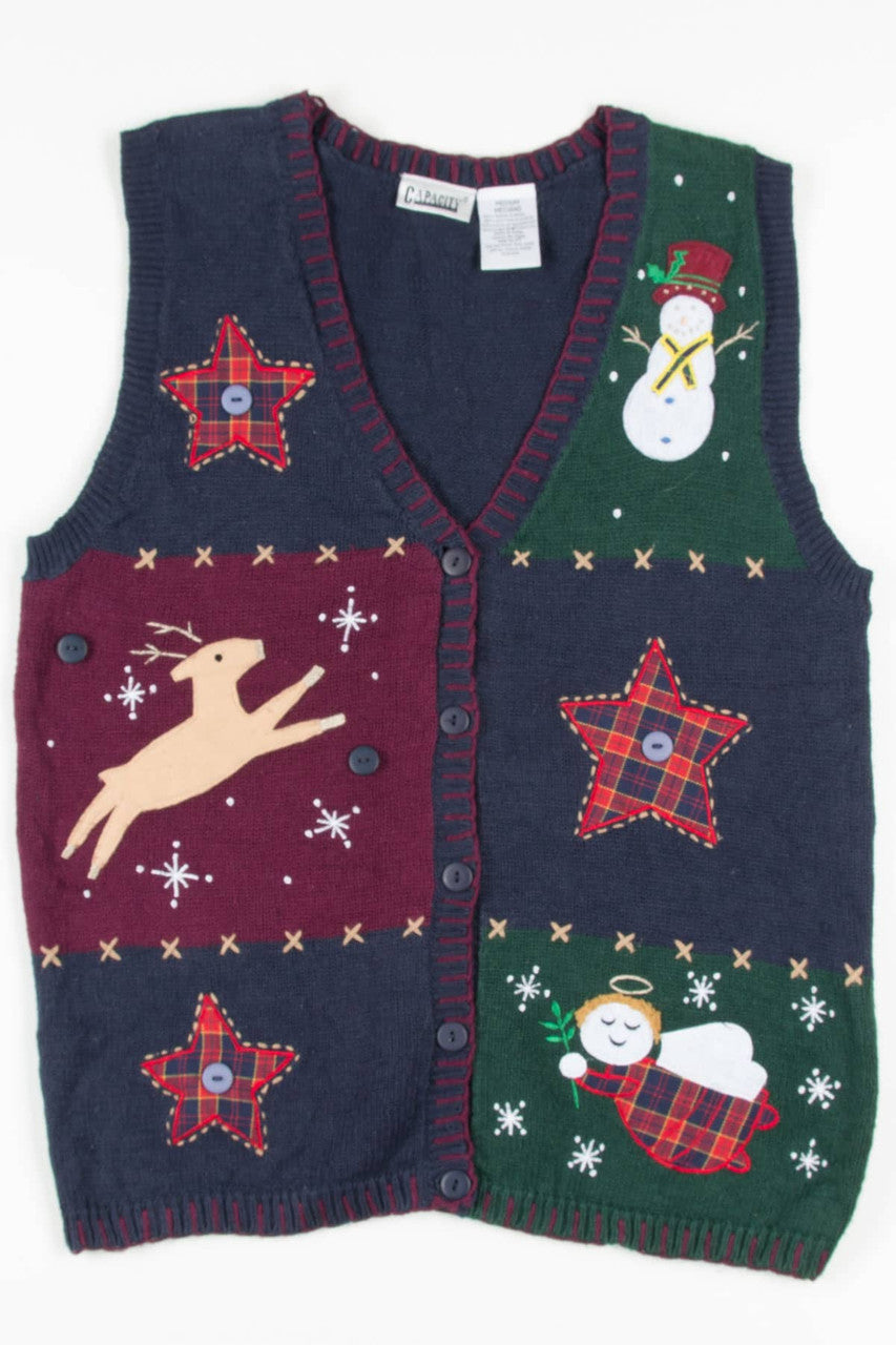 Blue Ugly Christmas Vest 57318