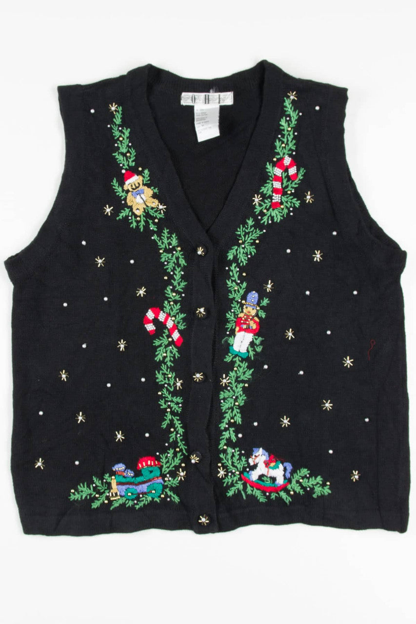 Black Ugly Christmas Vest 57378