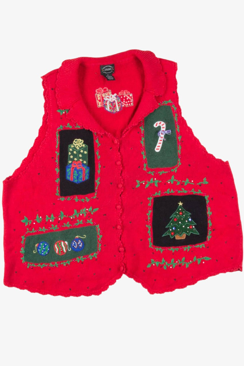 Red Ugly Christmas Vest 57482
