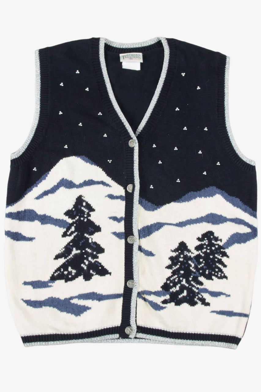 Blue Landscape Ugly Christmas Vest 57490