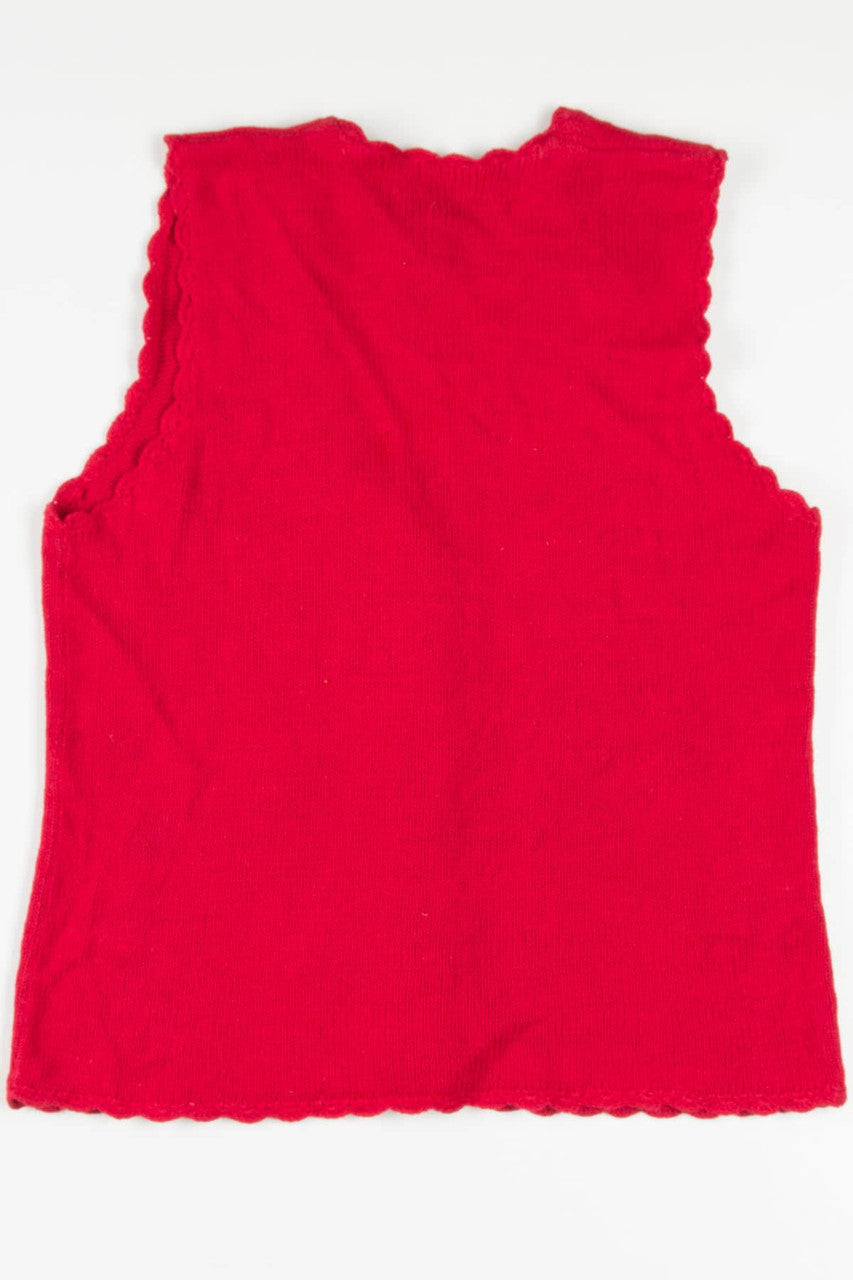 Red Beaded Nutcrackers Ugly Christmas Vest 57521