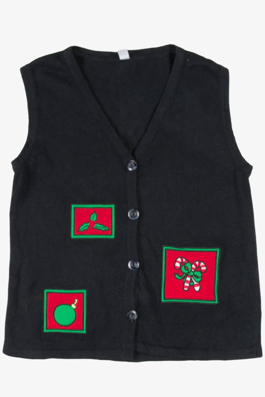 Black Ugly Christmas Vest 57531