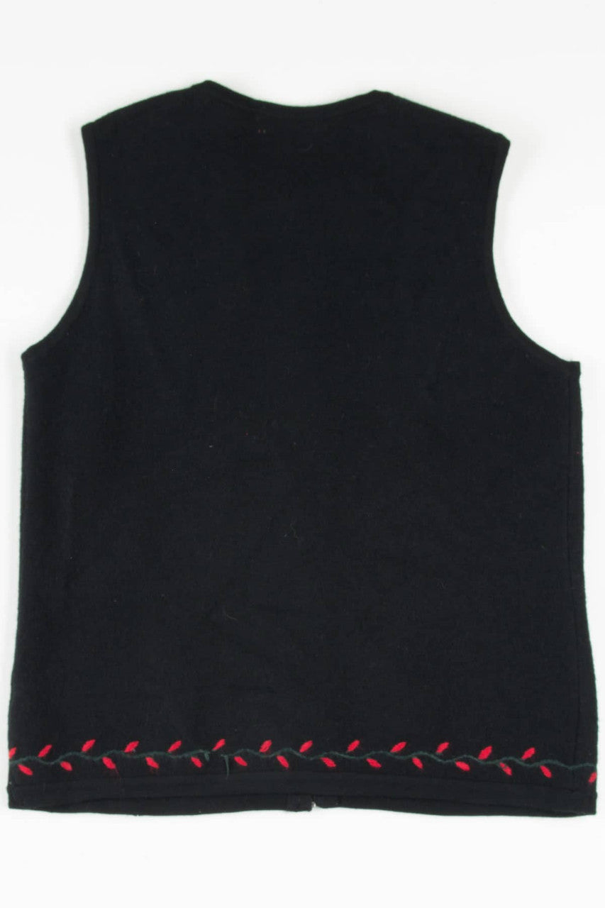 Black Trees Ugly Christmas Vest 57558