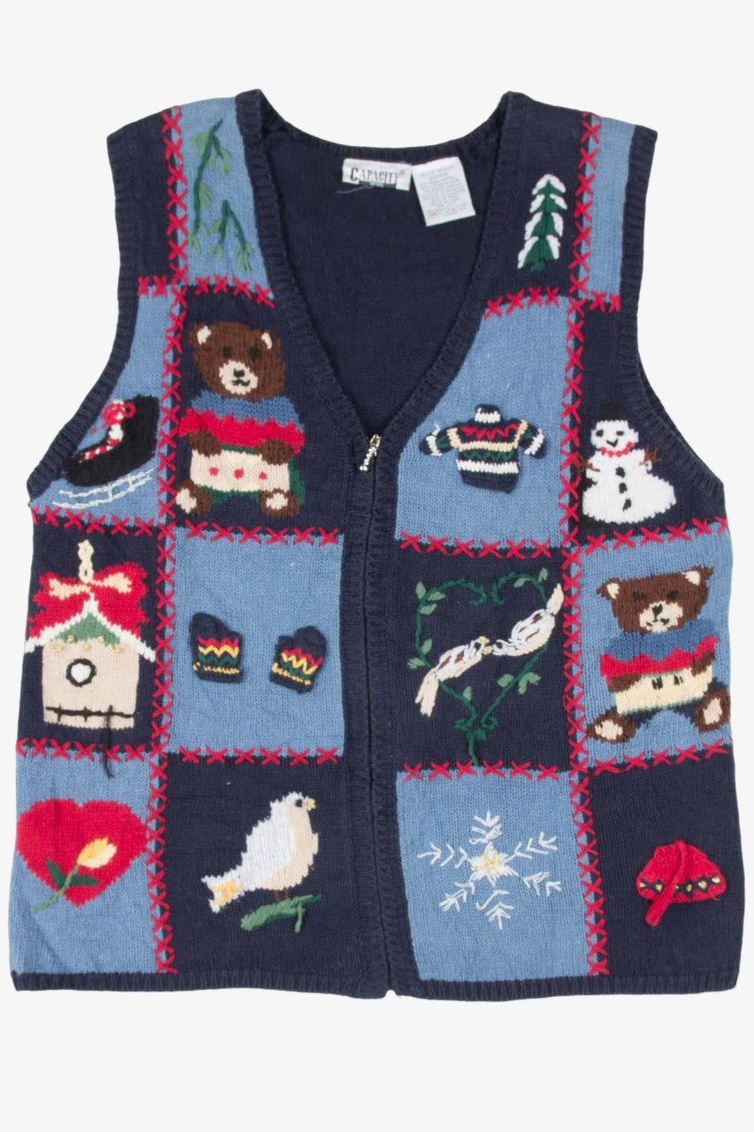 Blue Ugly Christmas Vest 57559