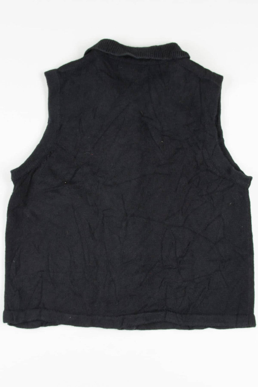 Black Snowmen Ugly Christmas Vest 57594