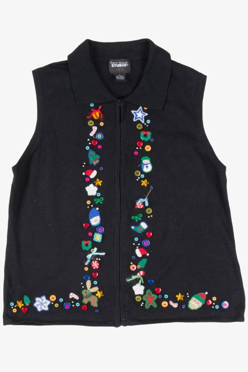 Black Ugly Christmas Vest 57636