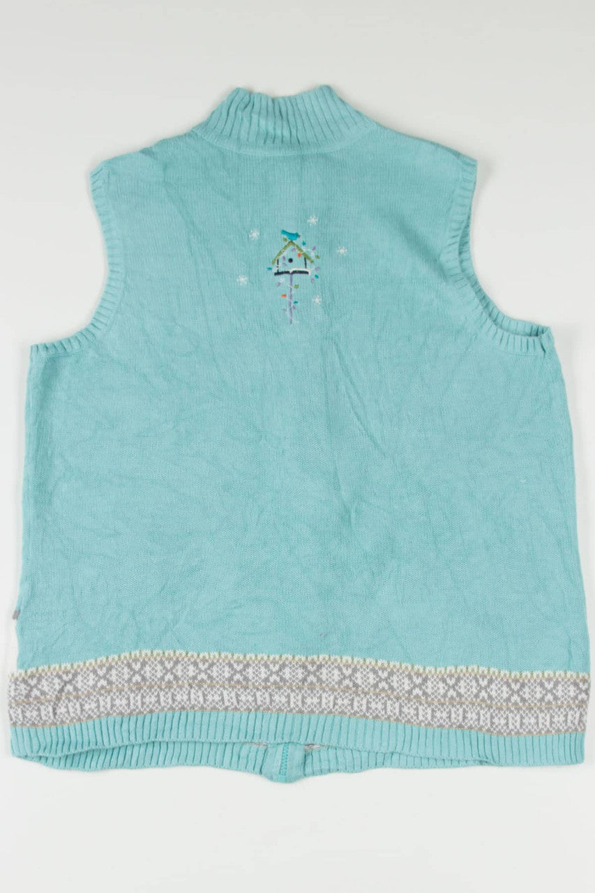 Blue Snowmen Ugly Christmas Vest 57770