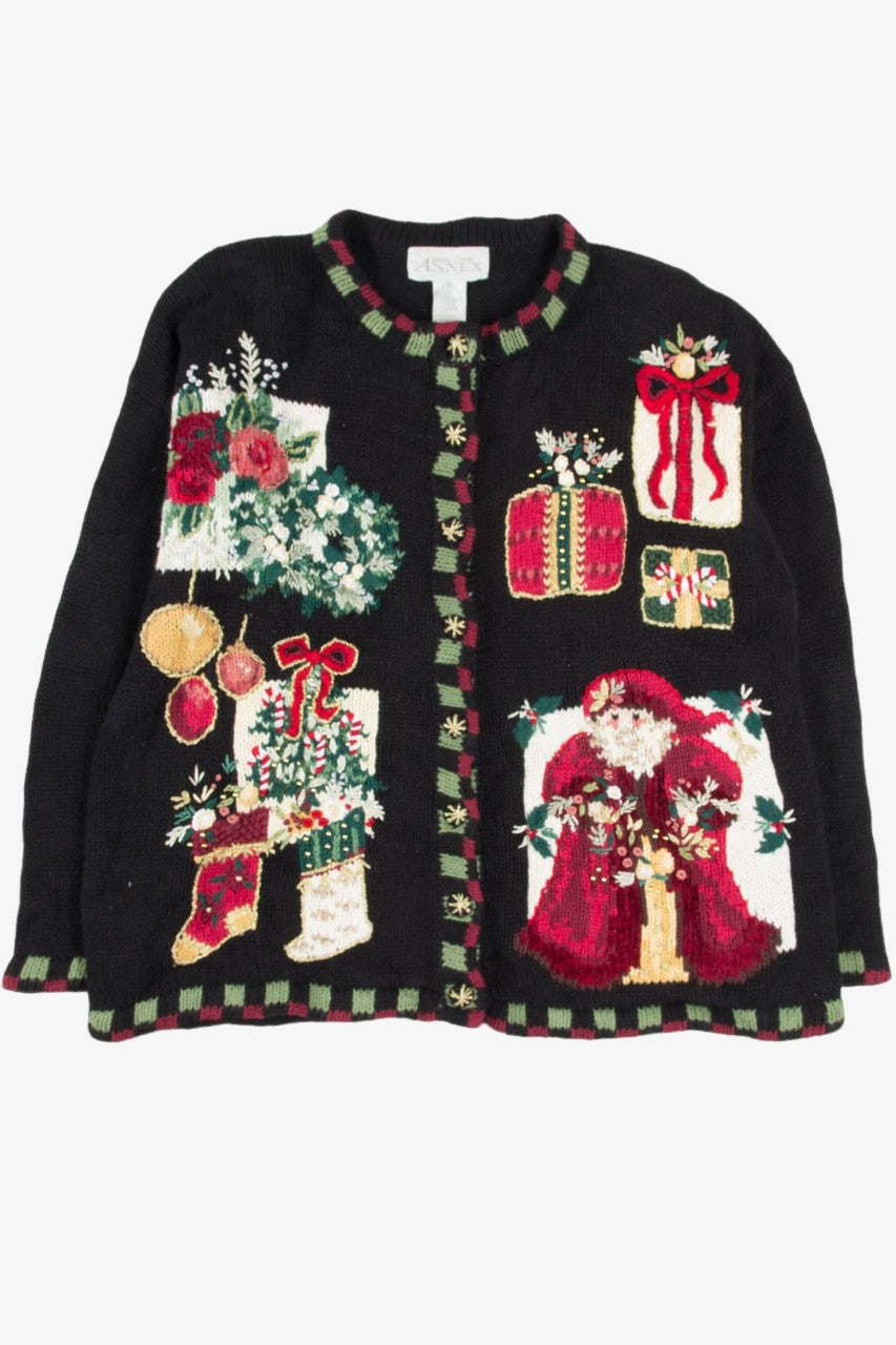 Black Ugly Christmas Cardigan 57772
