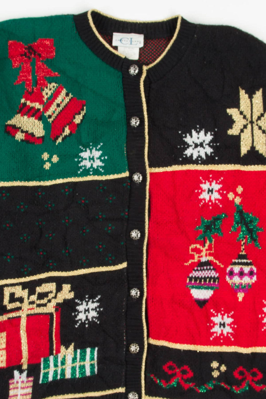 Black Ugly Christmas Cardigan 57777