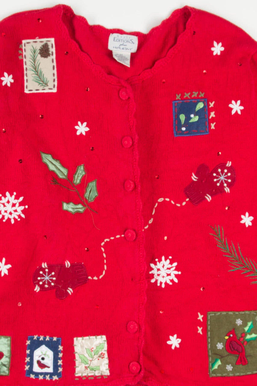Red Ugly Christmas Cardigan 57796