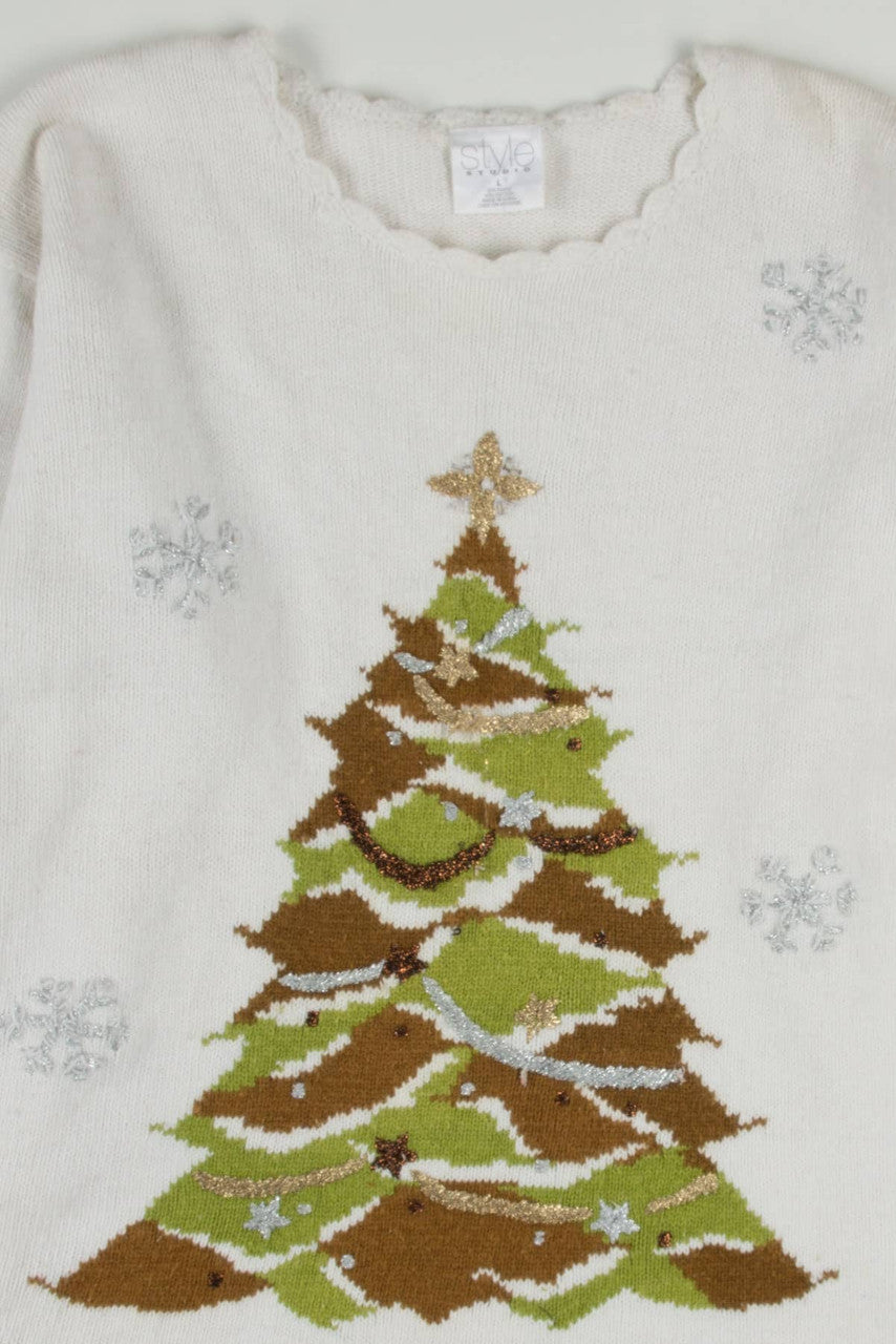White Tree Ugly Christmas Pullover 57797
