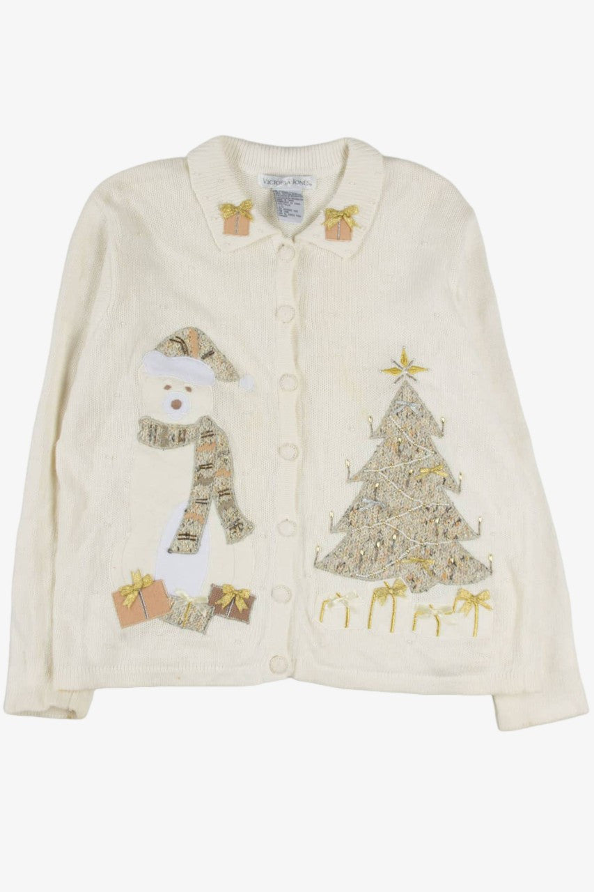 White Ugly Christmas Cardigan 57799