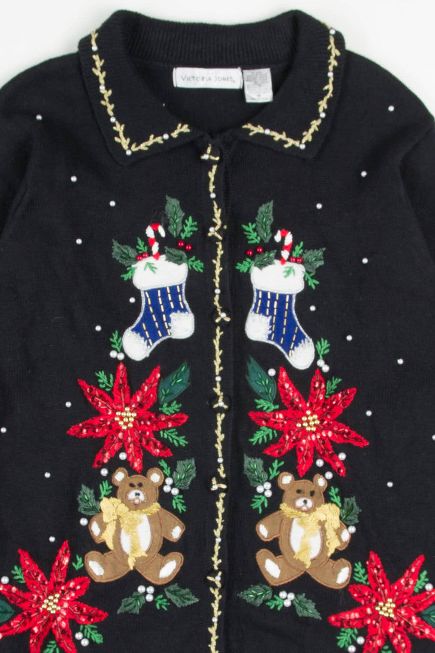 Black Ugly Christmas Cardigan 57805