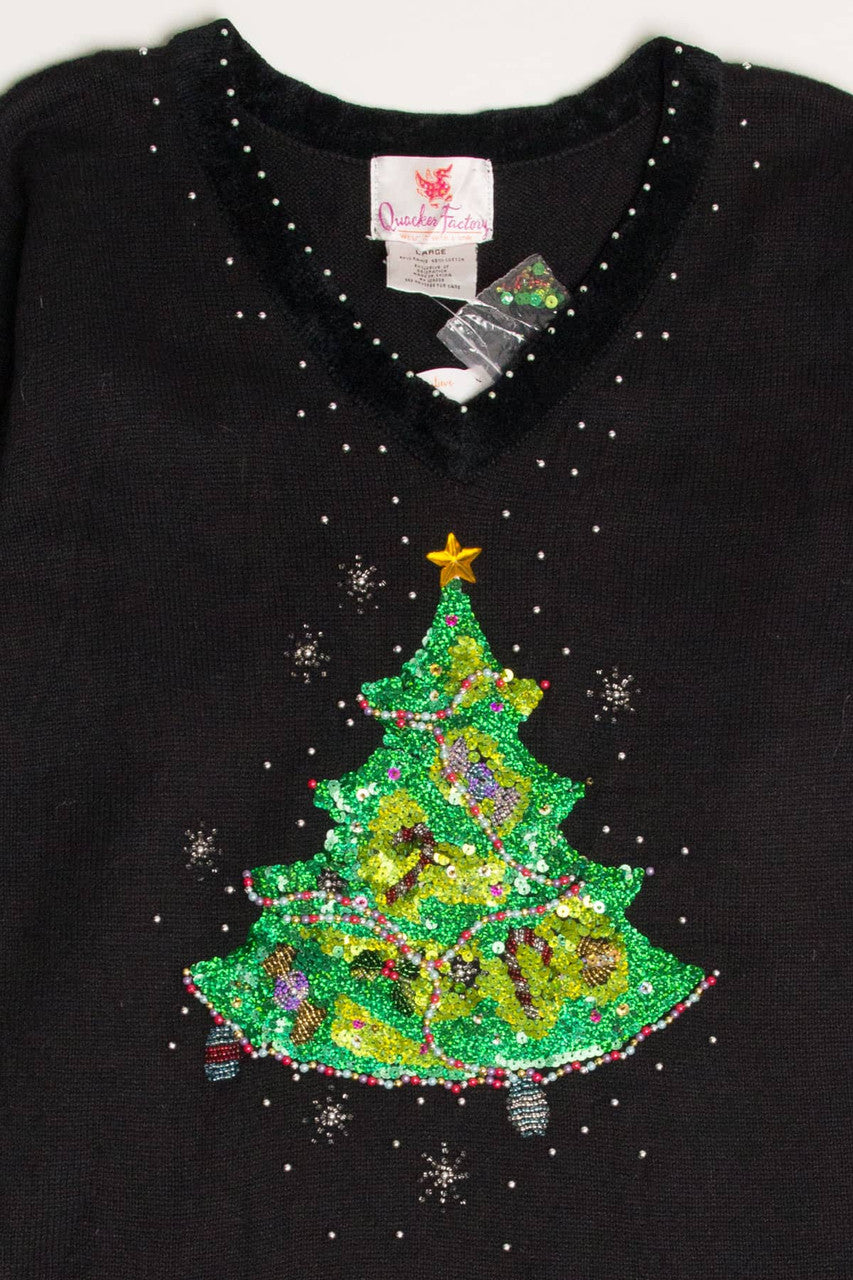 Deadstock Quacker Factory Ugly Christmas Pullover 57844