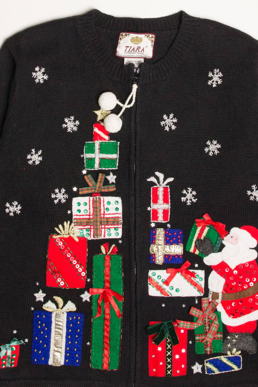 Black Ugly Christmas Cardigan 57847