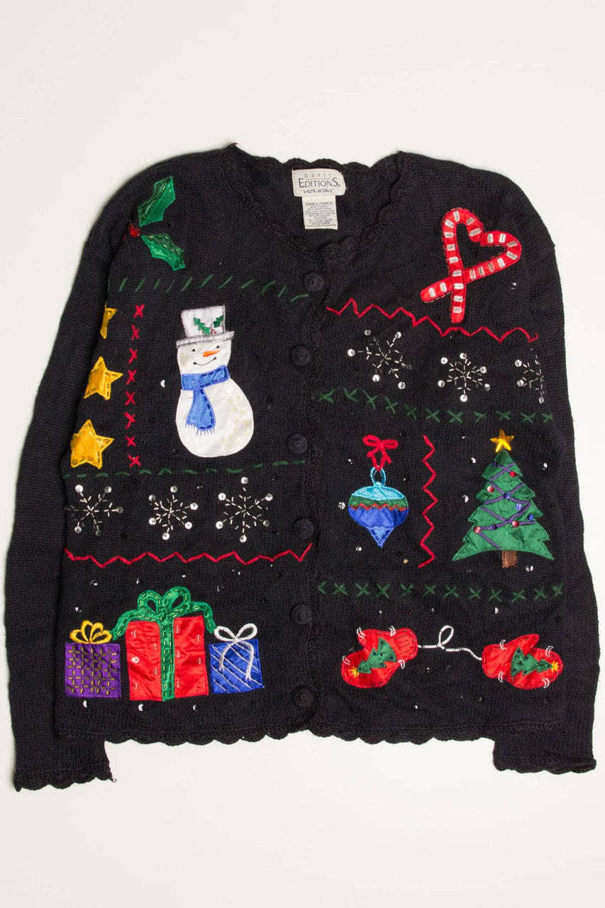 Black Ugly Christmas Cardigan 57854