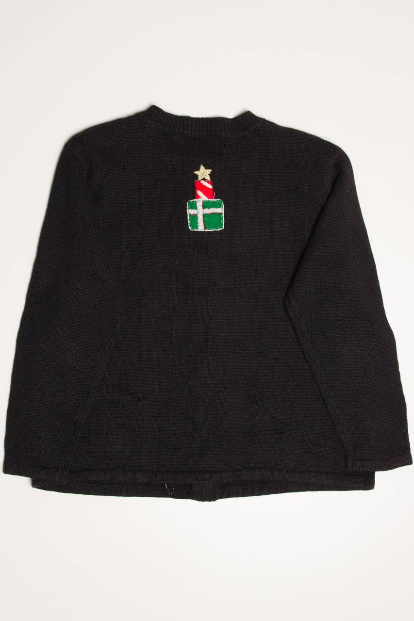 Black Santa Ugly Christmas Cardigan 57867