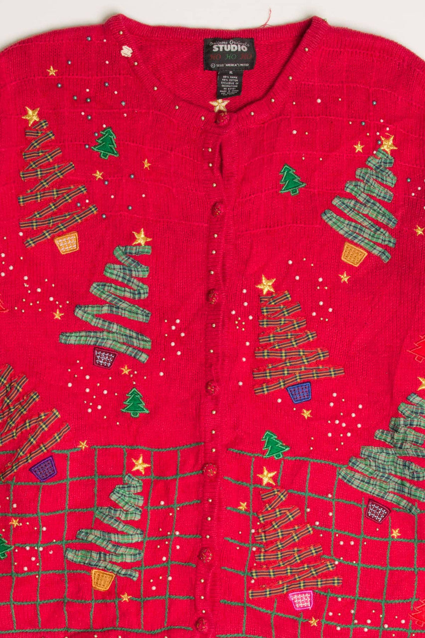 Red Ugly Christmas Cardigan 57887