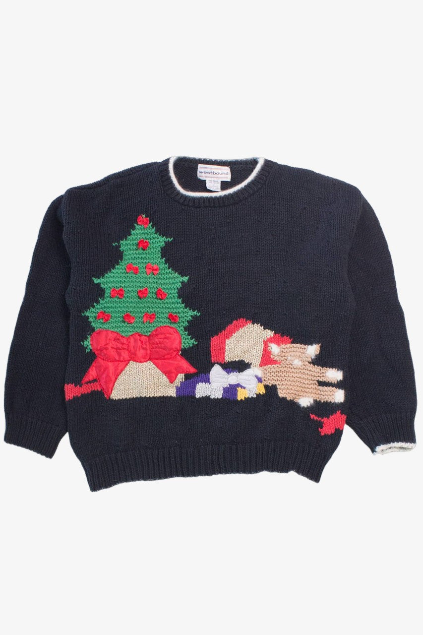 Black Ugly Christmas Pullover 58057