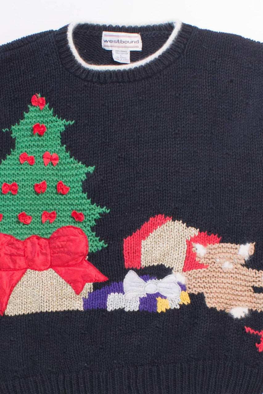 Black Ugly Christmas Pullover 58057