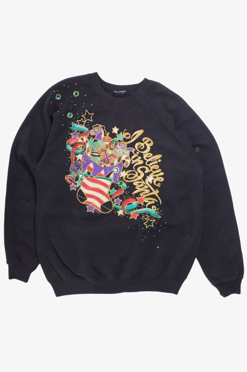 I Believe In Santa Vintage Christmas Sweatshirt
