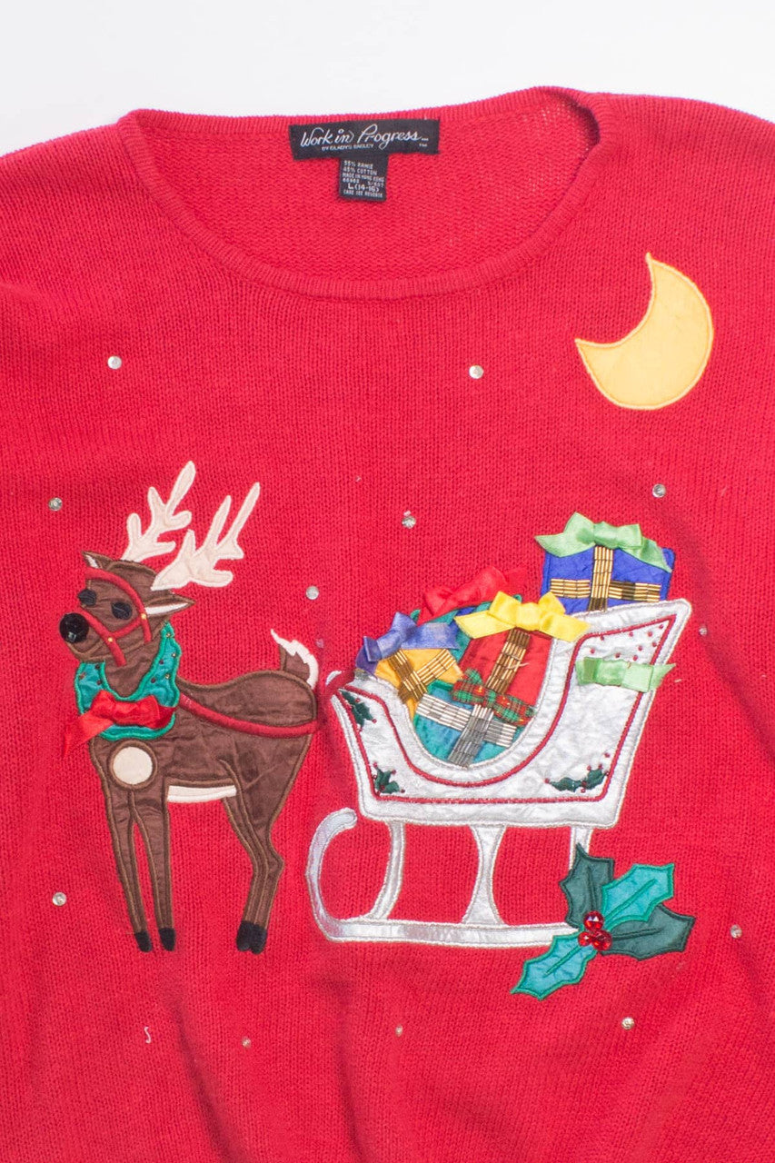 Red Ugly Christmas Pullover 58373