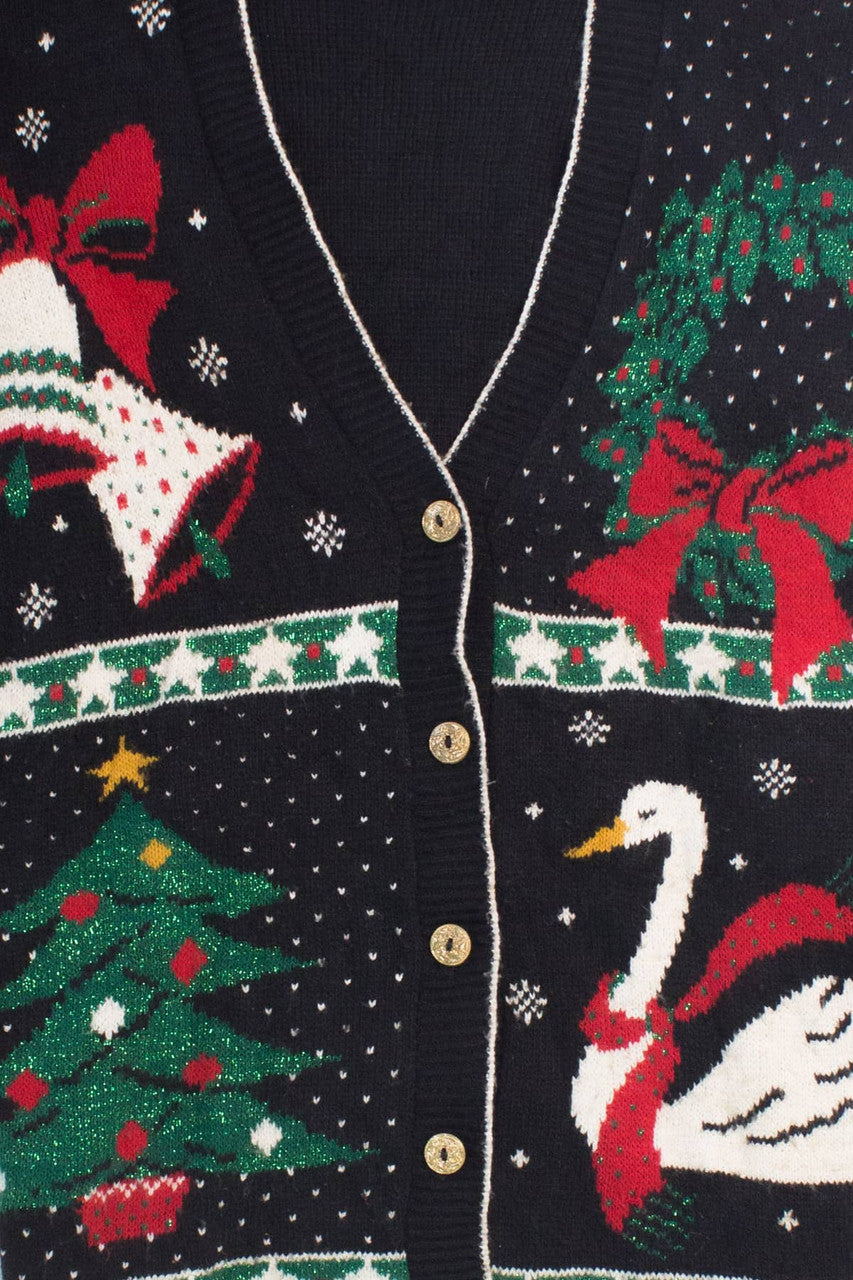 Black Ugly Christmas Cardigan 58382