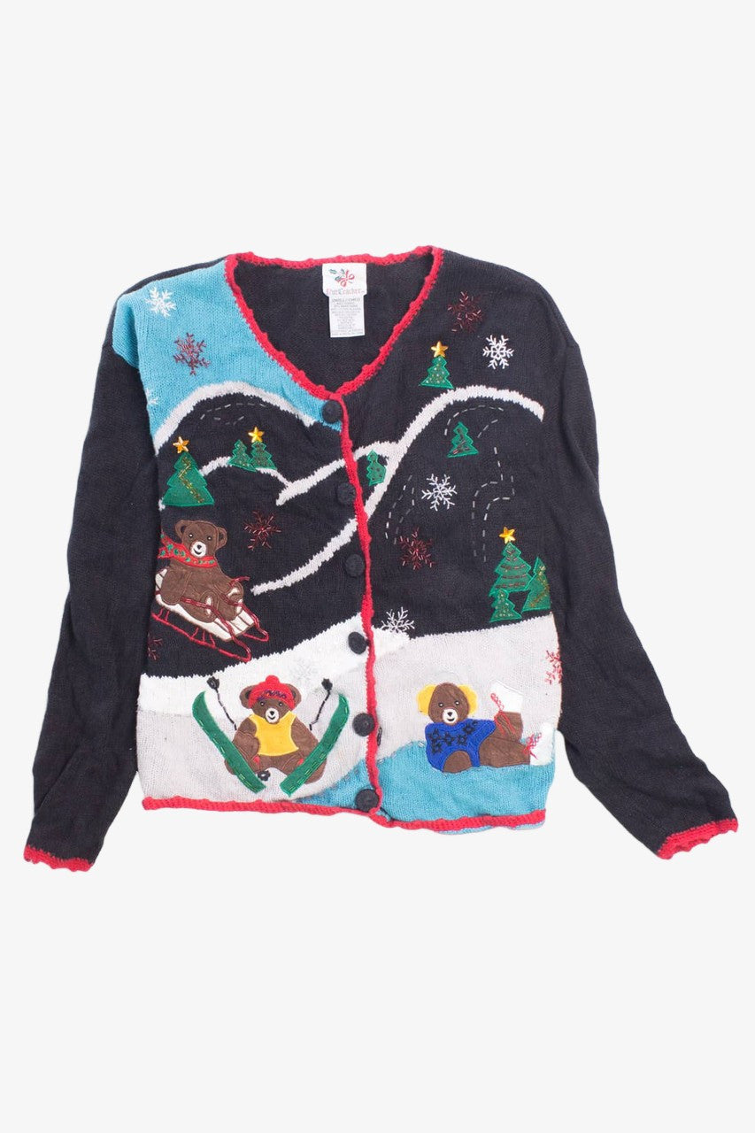 Black Ugly Christmas Cardigan 58392