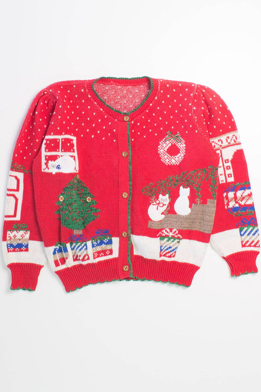Red Ugly Christmas Cardigan 58409