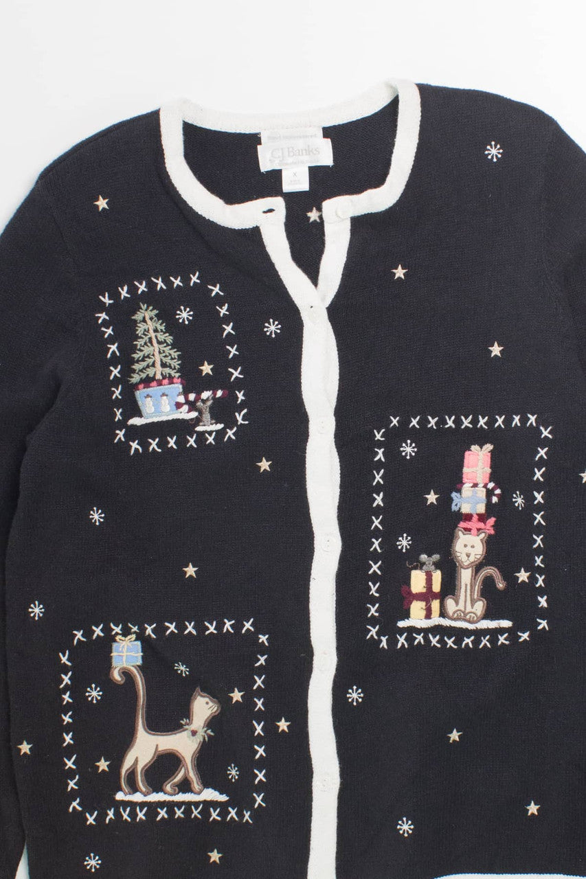Christopher & Banks Ugly Christmas Cardigan 58518